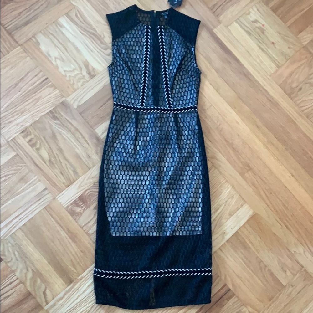 Topshop black/white dress